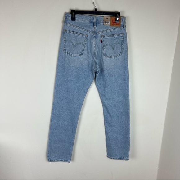 NWT Levi's 501 Jeans Size 28 Floral Patchwork Distressed - Picture 5 of 7